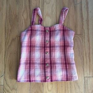 Abercrombie Kids girls plaid tank size 11/12